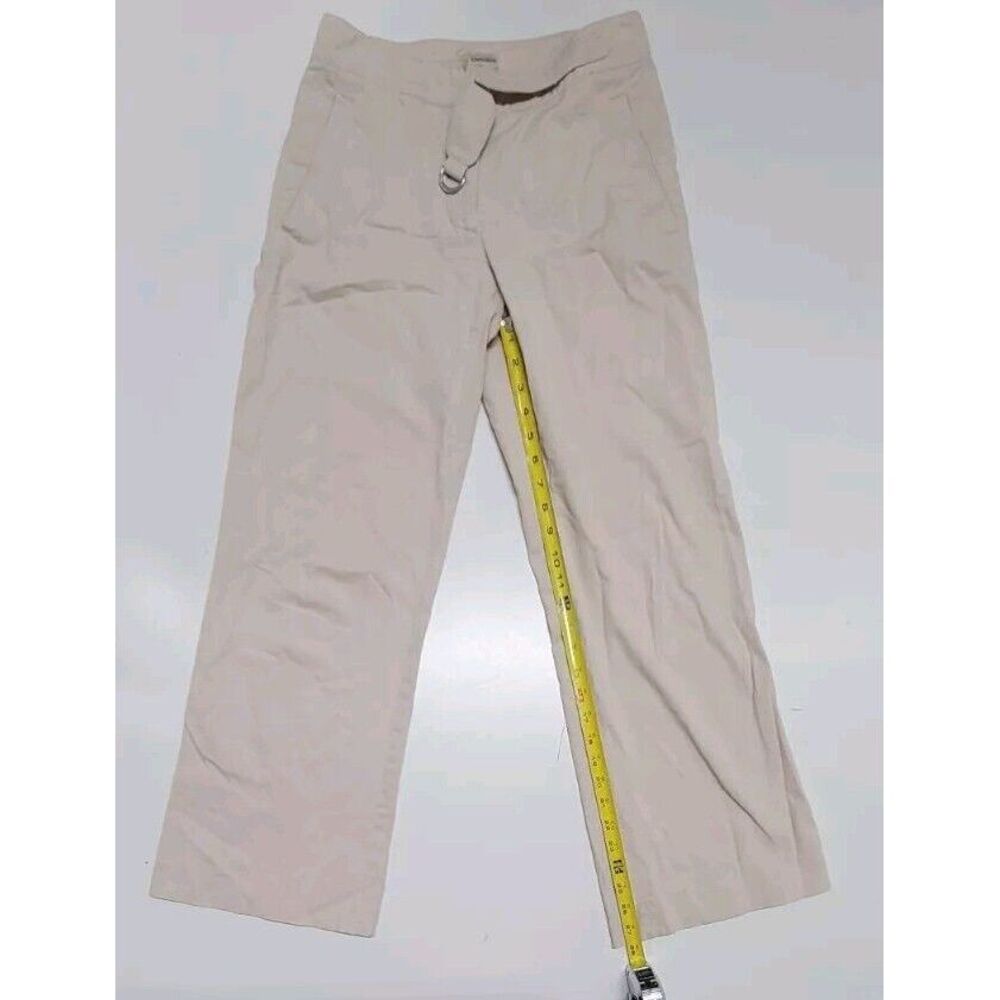 Emporio Armani Beige Wide Leg Pants Trousers Women's Size 28x27‎ Made In Italy